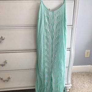 High Low Embroidered Dress